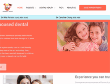 Tablet Screenshot of paediatric-dentist.com.au